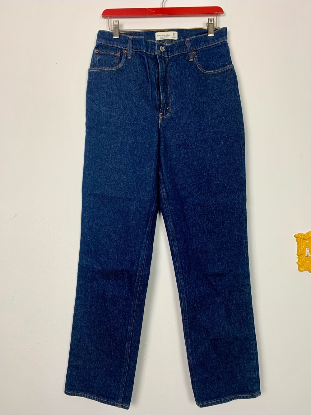 Abercrombie & Fitch 29/8R Ultra High Rise 90s Straight Jeans A&F Retro Style